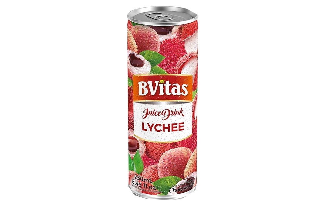 Bvitas Juice Drink Lychee    Can  250 millilitre